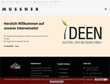 Tablet Screenshot of mussner.de